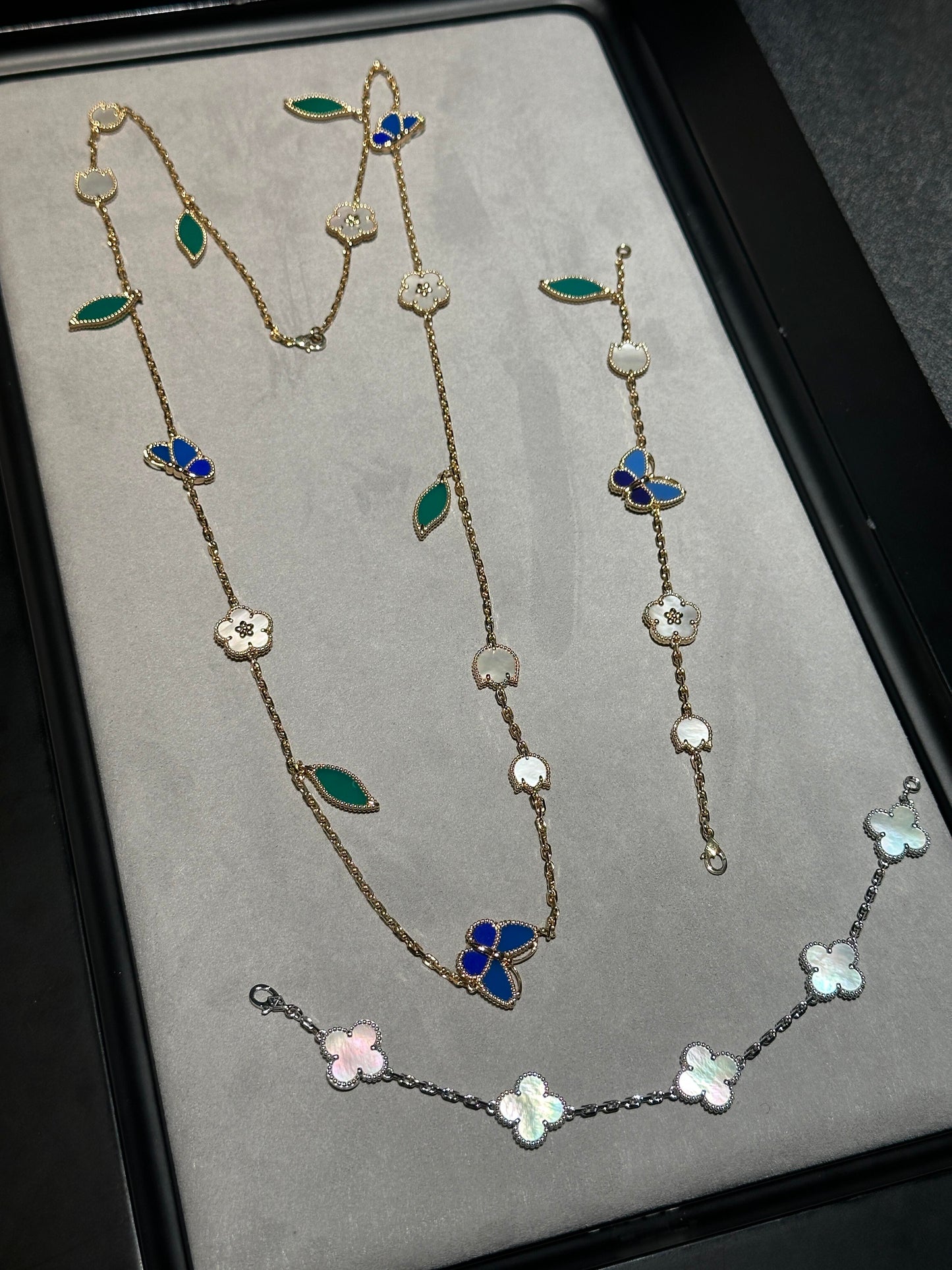 [Lume Jewelry] 26 NEW CLOVER 15 MOTIFS LUCKY NECKLACE