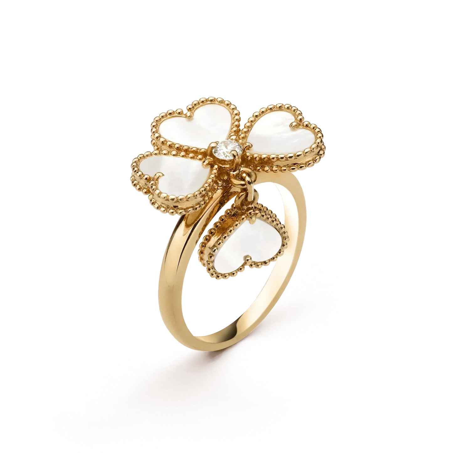 ¡®Lume Jewelry¡¯SWEET CLOVER WHITE MOP RING