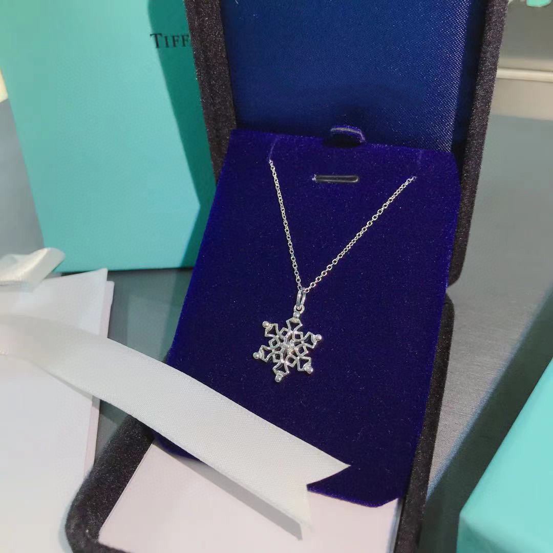[Lume Jewelry]STERLING SILVER SNOWFLAKE PENDANT NECKLACE