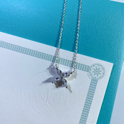[Lume Jewelry]PLATINUM AND DIAMOND VICTORIA PENDANT NECKLACE