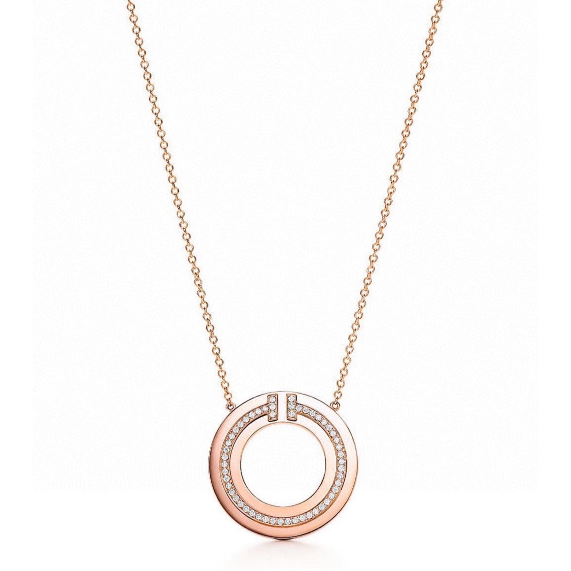 [Lume Jewelry]DIAMOND AND MOTHER OF PEARL CIRCLE PENDANT