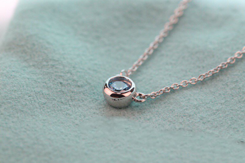 [Lume Jewelry]ELSA PERETTI SERIES SINGLE DIAMOND SIMPLE NECKLACE