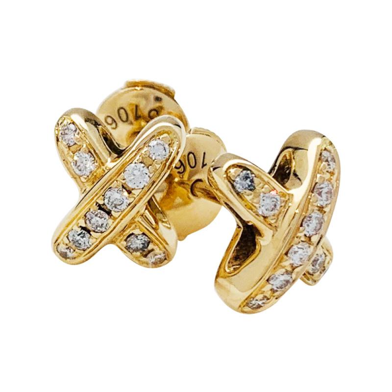 ¡®Lume Jewelry¡¯JEUX DE GOLD DIAMOND EARRINGS