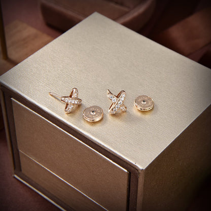 ¡®Lume Jewelry¡¯JEUX DE GOLD DIAMOND EARRINGS