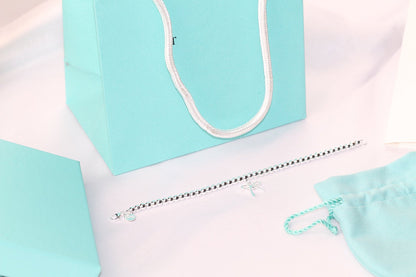 [Lume Jewelry]STERLING SILVER BOW BEAD BRACELET