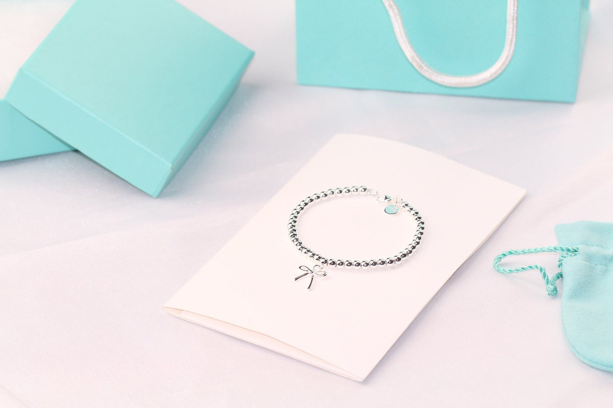 [Lume Jewelry]STERLING SILVER BOW BEAD BRACELET
