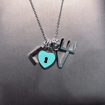 [Lume Jewelry]COLLAR LOVE PLATA NECKLACE