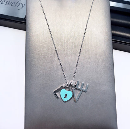 [Lume Jewelry]COLLAR LOVE PLATA NECKLACE