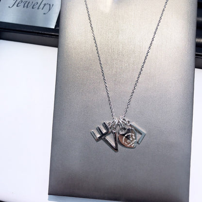 [Lume Jewelry]COLLAR LOVE PLATA NECKLACE