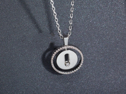 [Lume Jewelry]LUCKY MOVE PM NECKLACE SILVER DIAMOND