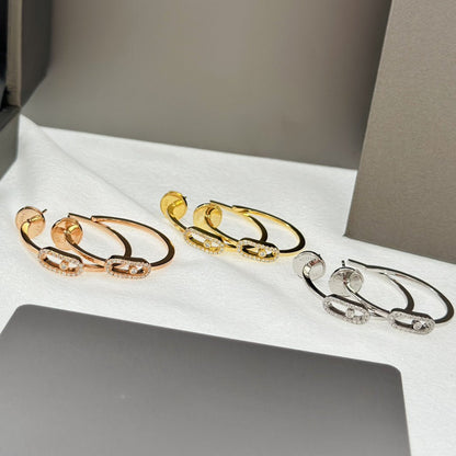 [Lume Jewelry]CREOLES MOVE UNO PM DIAMOND EARRINGS