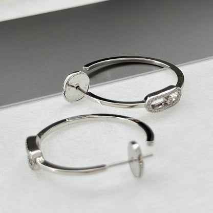 [Lume Jewelry]CREOLES MOVE UNO PM DIAMOND EARRINGS