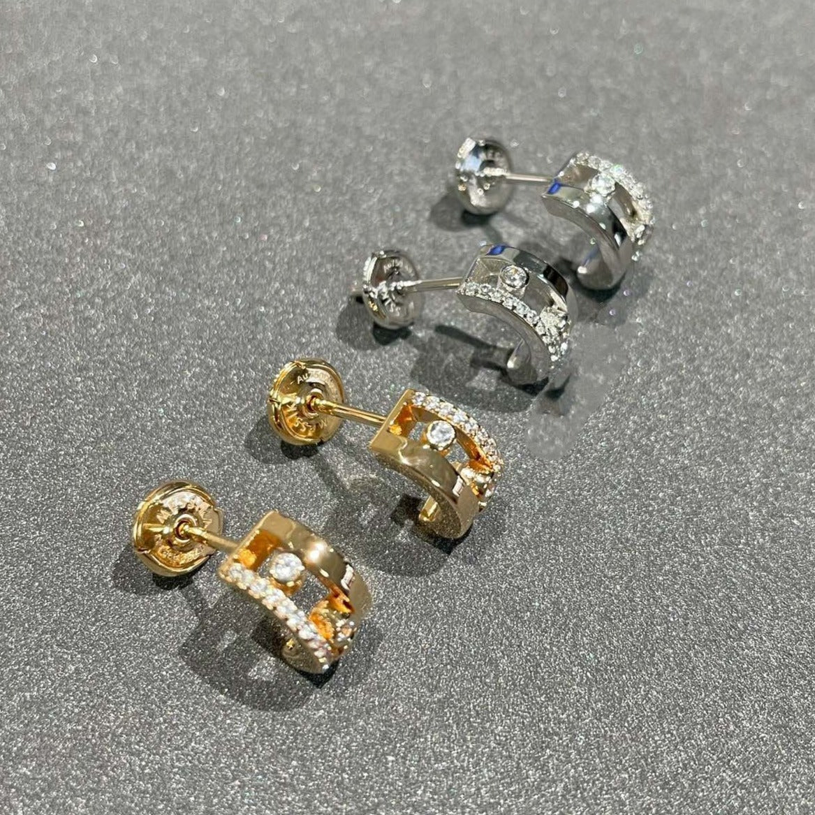 [Lume Jewelry]MOVE ROMANE EARRINGS DIAMOND