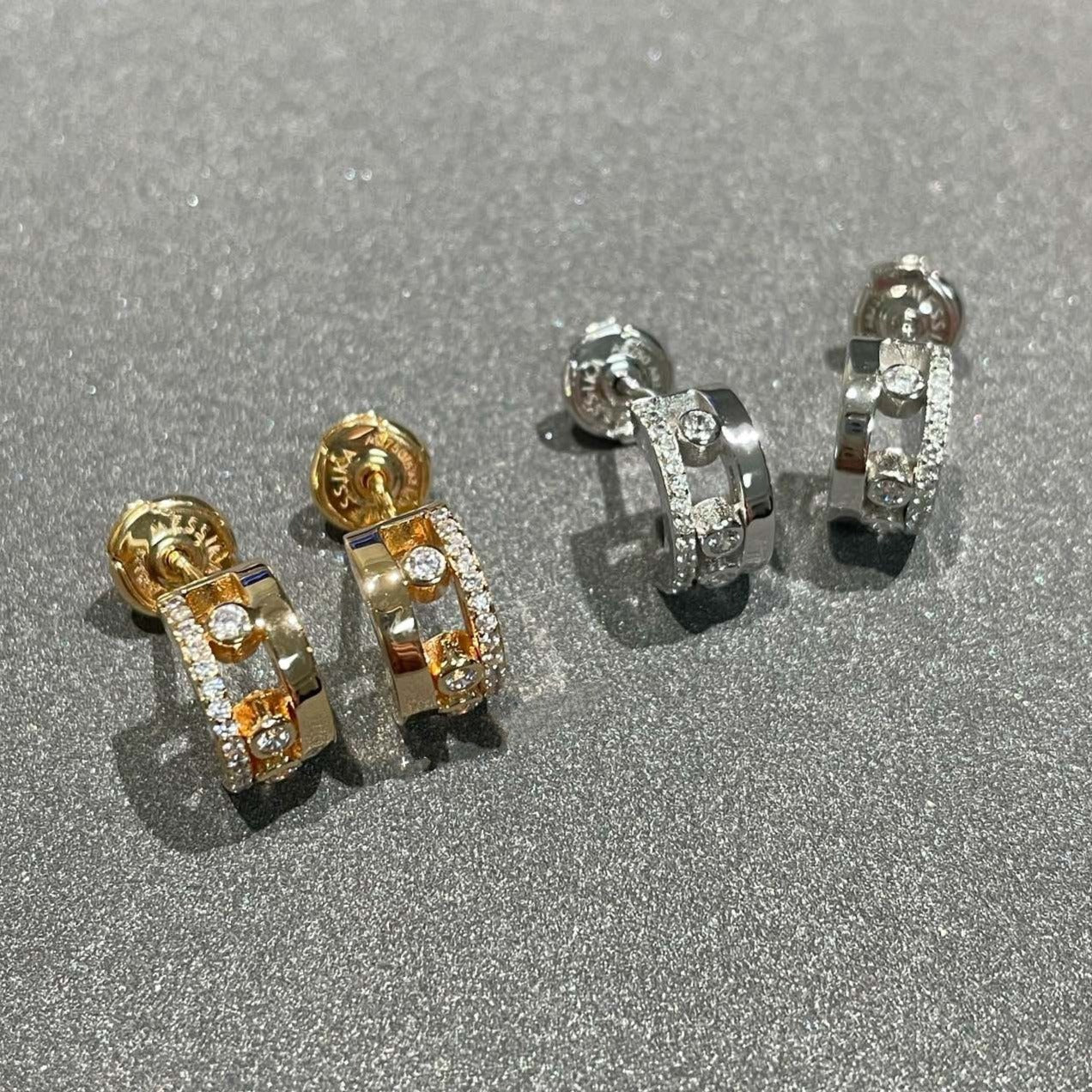 [Lume Jewelry]MOVE ROMANE EARRINGS DIAMOND