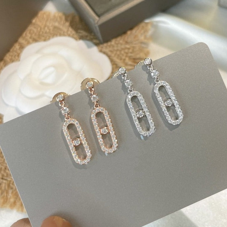 [Lume Jewelry]DORMEUSES MOVE UNO DIAMOND EARRINGS