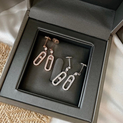 [Lume Jewelry]DORMEUSES MOVE UNO DIAMOND EARRINGS