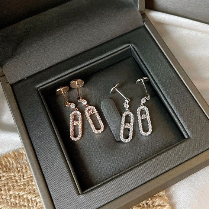 [Lume Jewelry]DORMEUSES MOVE UNO DIAMOND EARRINGS