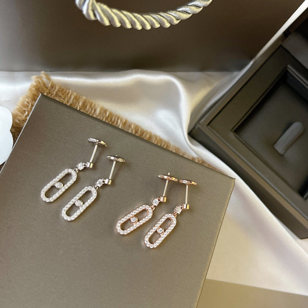 [Lume Jewelry]DORMEUSES MOVE UNO DIAMOND EARRINGS