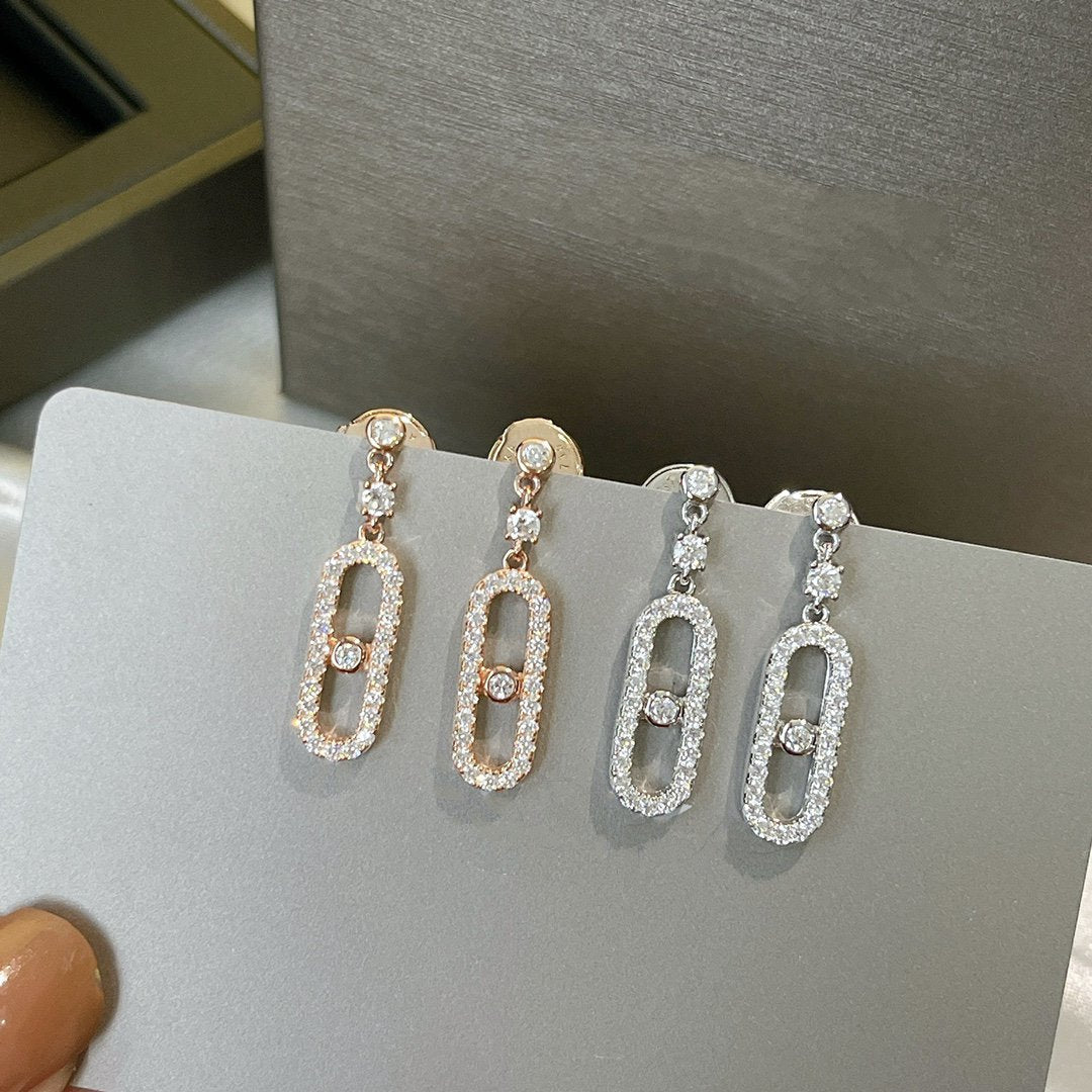 [Lume Jewelry]DORMEUSES MOVE UNO DIAMOND EARRINGS