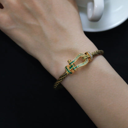 ¡®Lume Jewelry¡¯FORCE 10 GOLD GREEN DIAMOND PAVED