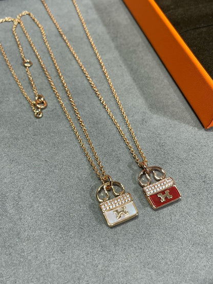 ¡®Lume Jewelry¡¯H CIRCE MOISSANITE PENDANT NECKLACE GOLD