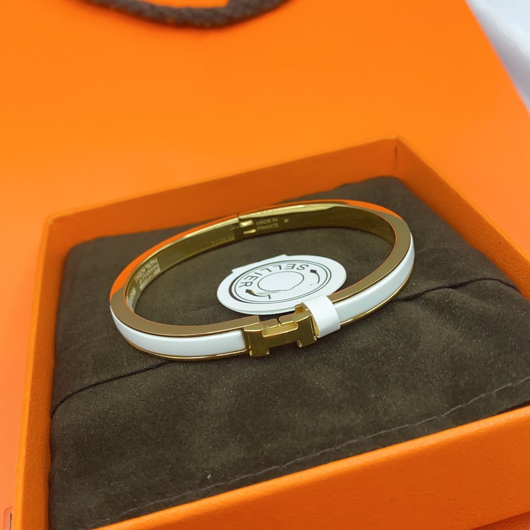 ¡®Lume Jewelry¡¯CLASSIC HM CLIC WHITE 8MM ENAMEL BRACELET