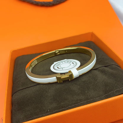 ¡®Lume Jewelry¡¯CLASSIC HM CLIC WHITE 8MM ENAMEL BRACELET