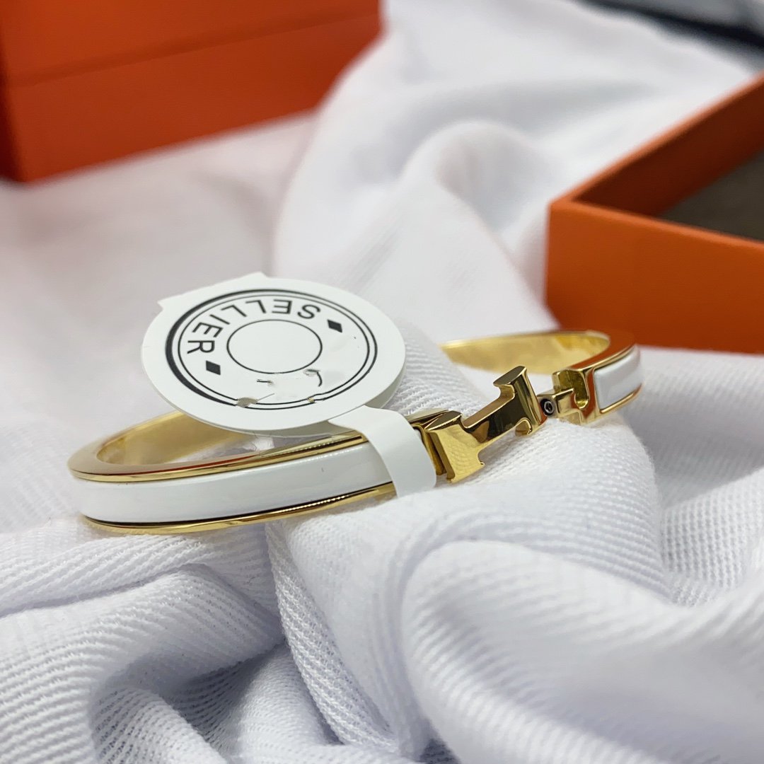 ¡®Lume Jewelry¡¯CLASSIC HM CLIC WHITE 8MM ENAMEL BRACELET