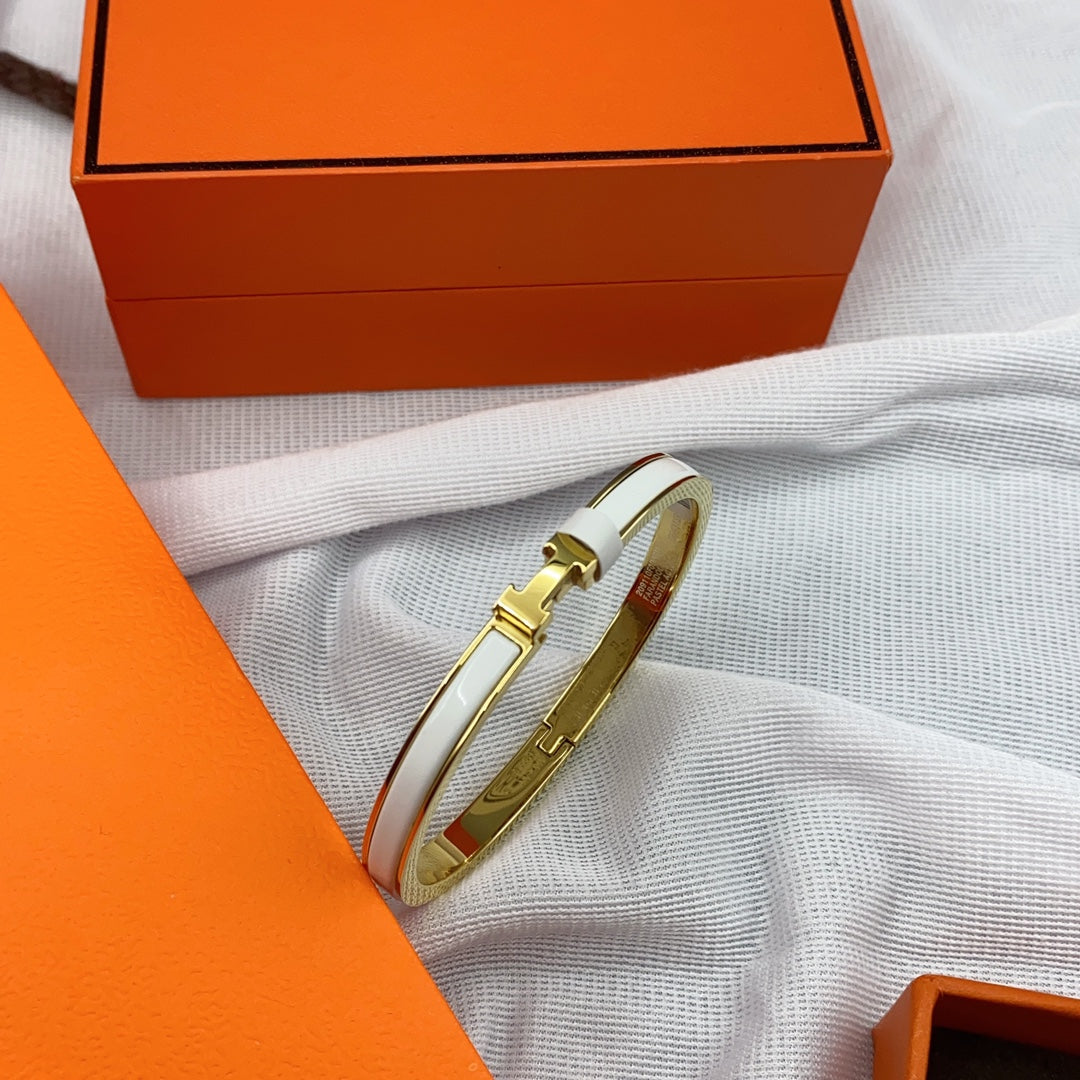 ¡®Lume Jewelry¡¯CLASSIC HM CLIC WHITE 8MM ENAMEL BRACELET