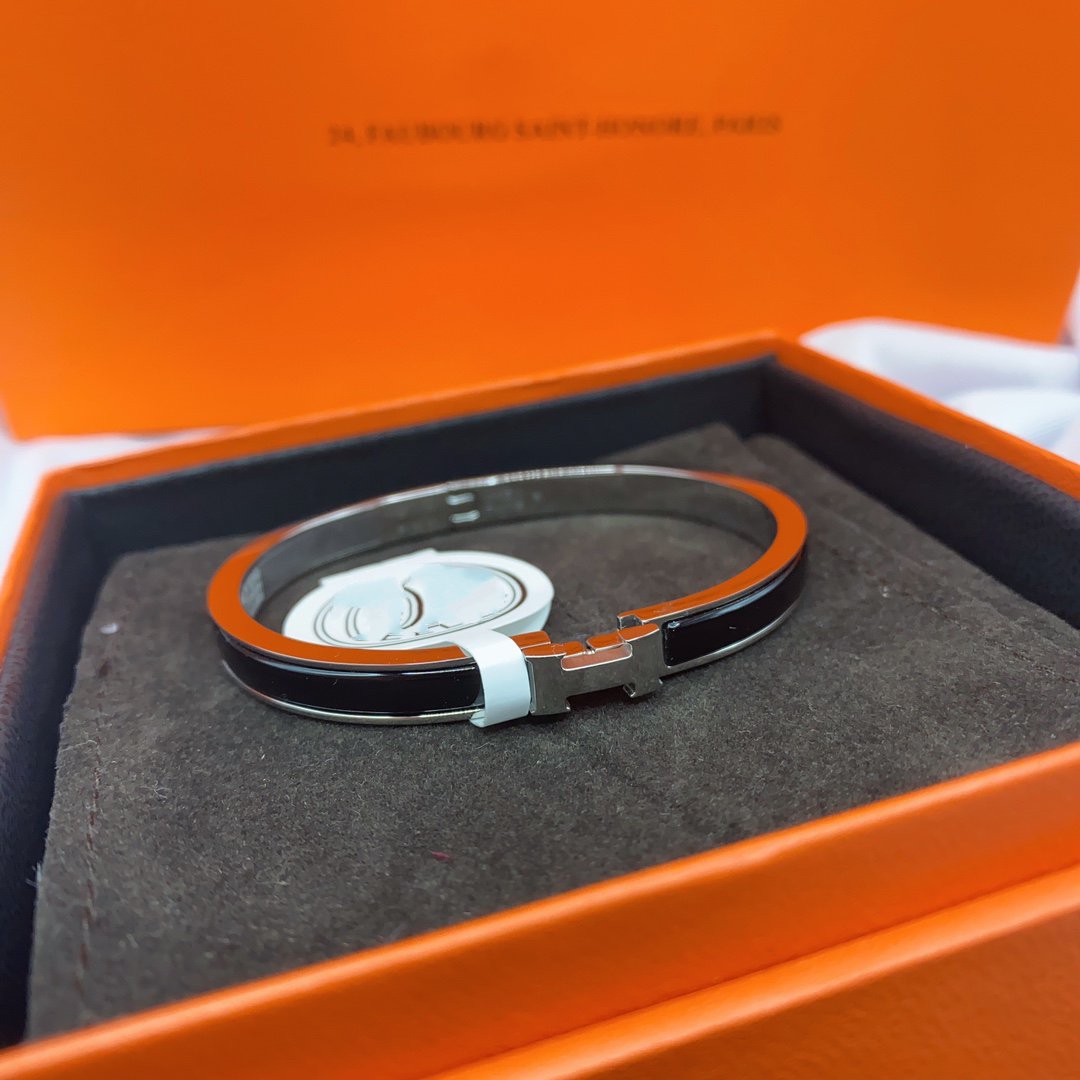 ¡®Lume Jewelry¡¯CLASSIC HM CLIC BLACK 8MM ENAMEL BRACELET