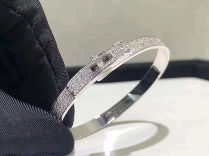 ¡®Lume Jewelry¡¯HM KELLY BRACELET IN SILVER AND FULL PAVE DIAMOND