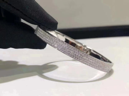 ¡®Lume Jewelry¡¯HM KELLY BRACELET IN SILVER AND FULL PAVE DIAMOND