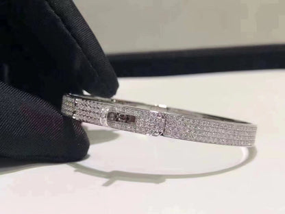 ¡®Lume Jewelry¡¯HM KELLY BRACELET IN SILVER AND FULL PAVE DIAMOND