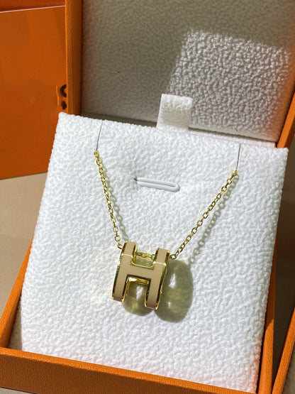 ¡®Lume Jewelry¡¯HM CLIC YELLOW ENAMEL GOLD NECKLACE
