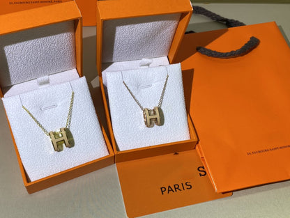 ¡®Lume Jewelry¡¯HM CLIC YELLOW ENAMEL GOLD NECKLACE