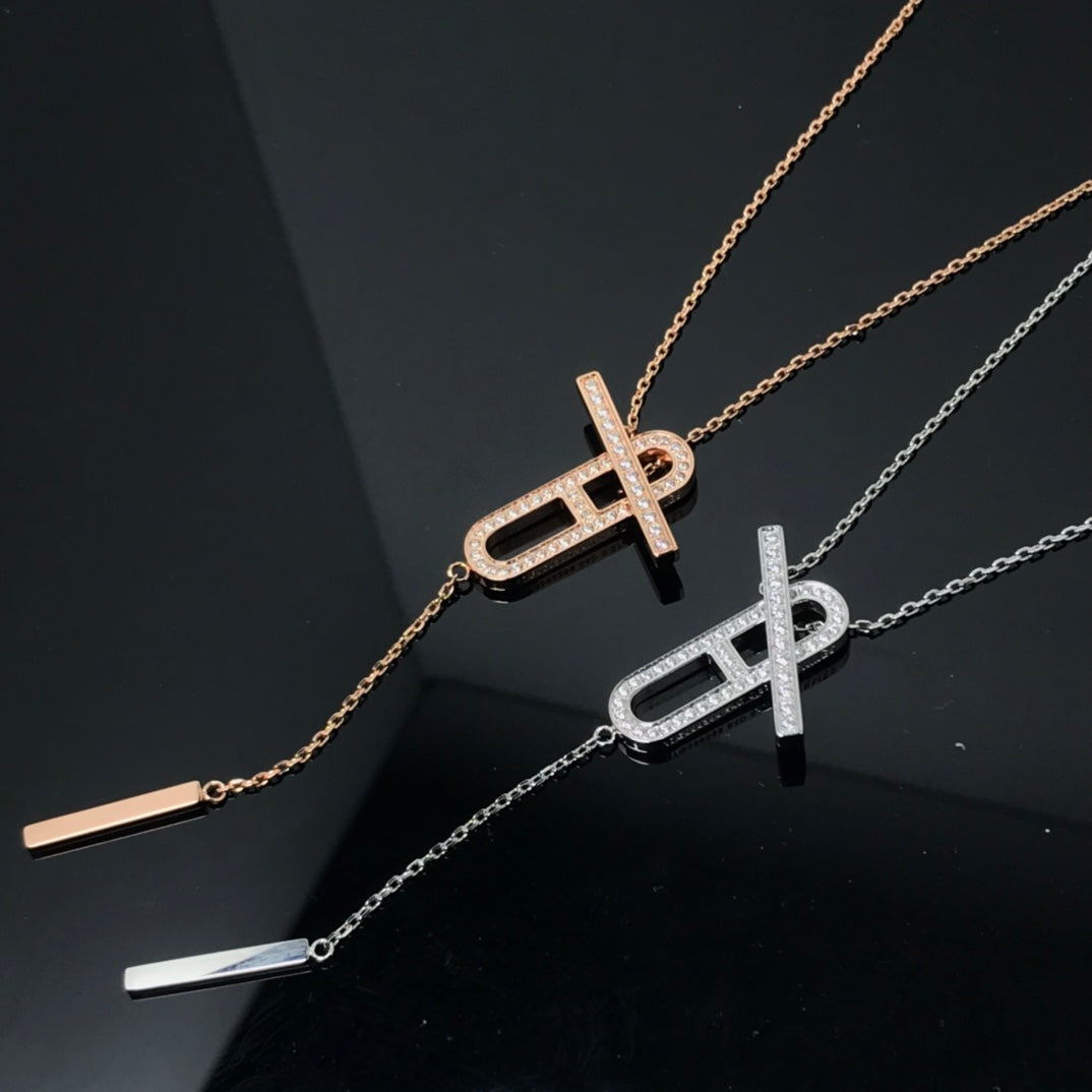 ¡®Lume Jewelry¡¯HM NECKLACE PLATINUM ROSE GOLD DIAMOND