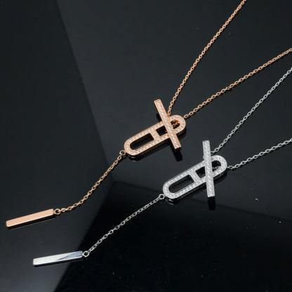 ¡®Lume Jewelry¡¯HM NECKLACE PLATINUM ROSE GOLD DIAMOND