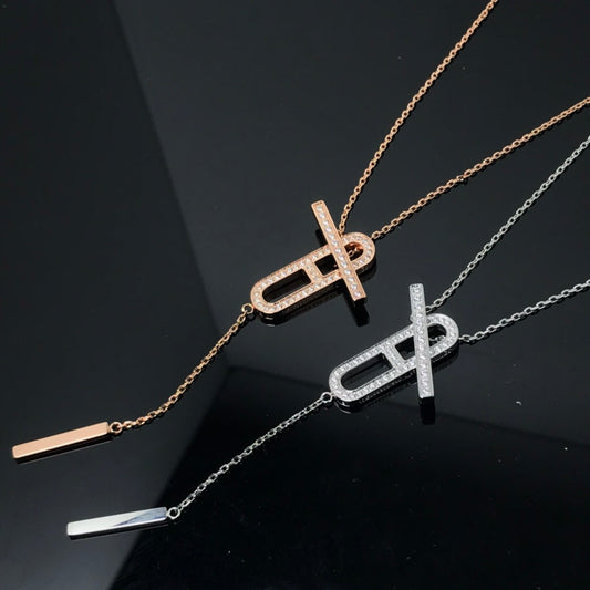 ¡®Lume Jewelry¡¯HM NECKLACE PLATINUM ROSE GOLD DIAMOND
