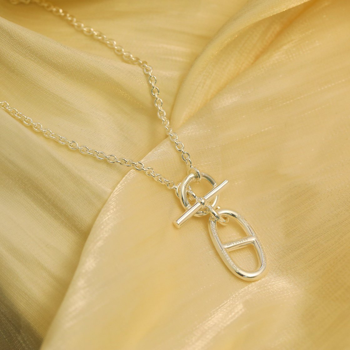 ¡®Lume Jewelry¡¯HM CHAINE D'ANCRE PENDANT NECKLACE STERLING SILVER