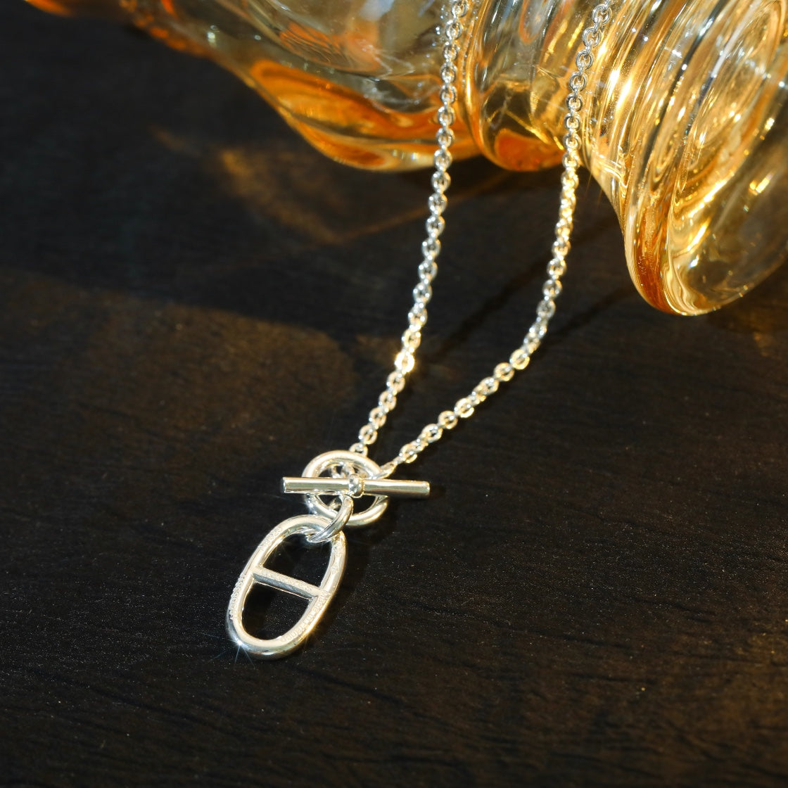 ¡®Lume Jewelry¡¯HM CHAINE D'ANCRE PENDANT NECKLACE STERLING SILVER