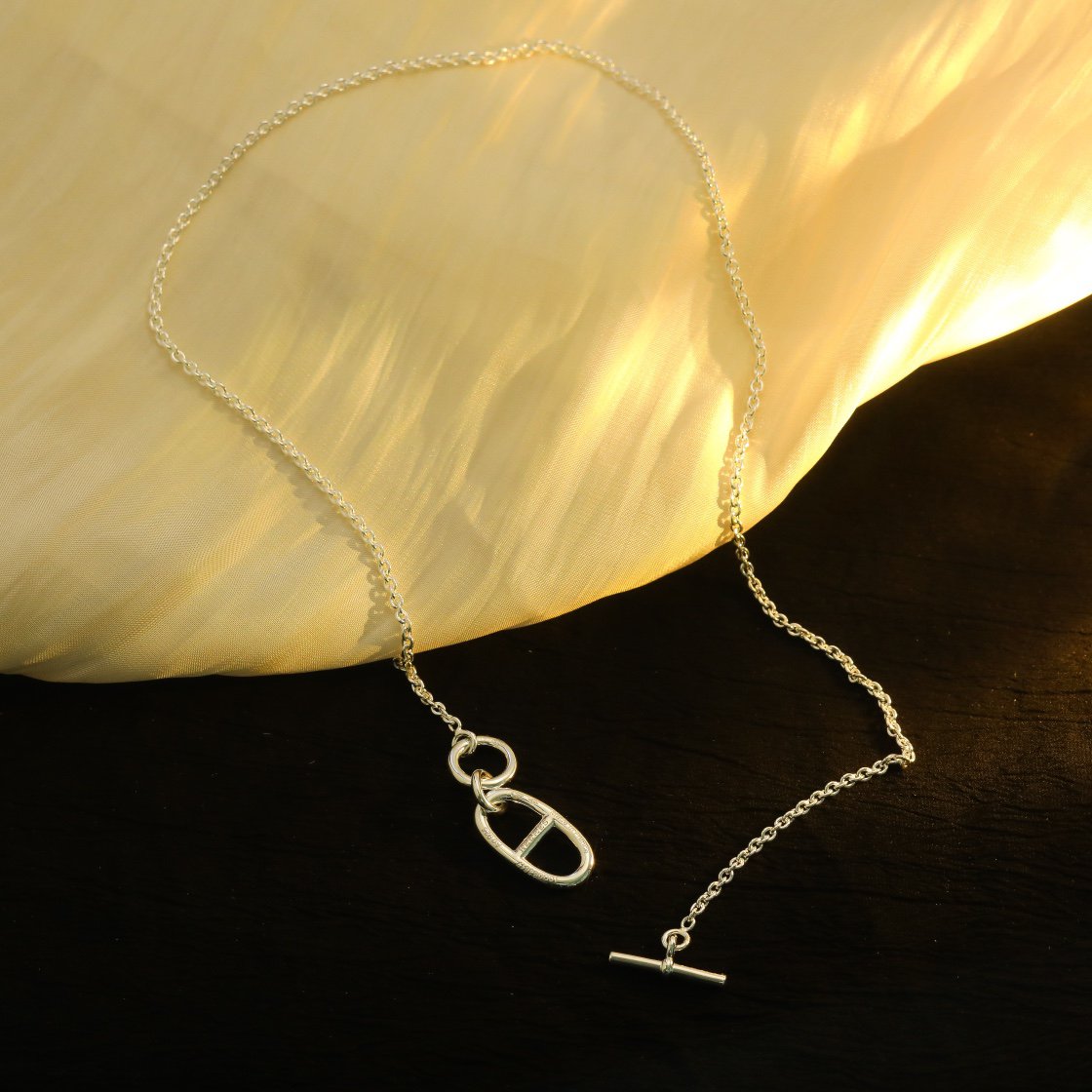 ¡®Lume Jewelry¡¯HM CHAINE D'ANCRE PENDANT NECKLACE STERLING SILVER