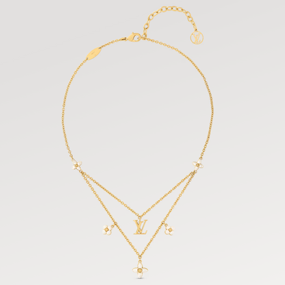¡®Lume Jewelry¡¯FLOWERGRAM GOLD MOP DOUBLE ROW NECKLACE