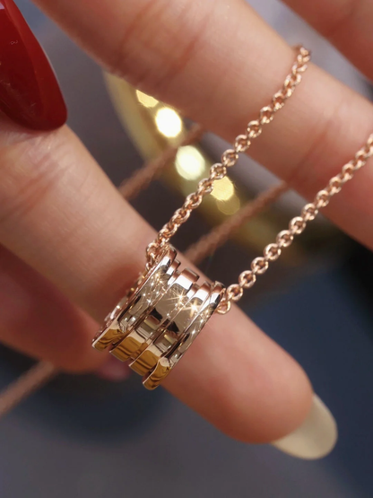 [Lume Jewelry]ZERO 1 PINK GOLD NECKLACE