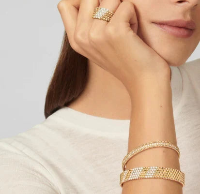 [Lume Jewelry]Five-row diamond bracelet