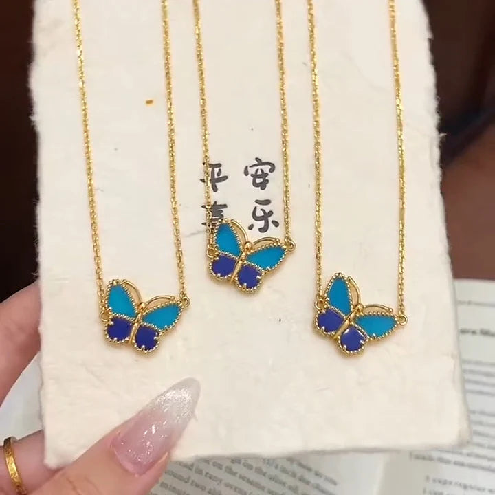 [Lume Jewelry] 2026 NEW LUCKY BUTTERFLY 1 MOTIFS NECKLACE