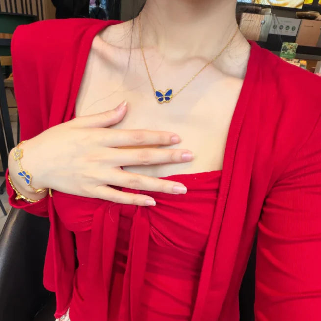 [Lume Jewelry] 2026 NEW LUCKY BUTTERFLY 1 MOTIFS NECKLACE
