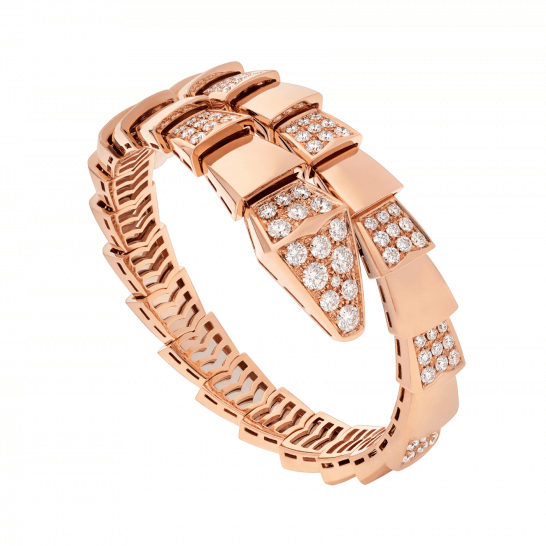 [Lume Jewelry]SERPENTI WIDE BRACELET PINK GOLD DIAMOND