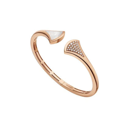 [Lume Jewelry]DREAM BRACELET OPEN PINK GOLD MOP DIAMOND