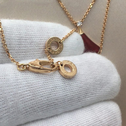[Lume Jewelry]DREAM NECKLACE CARNELIAN 1 DIAMOND