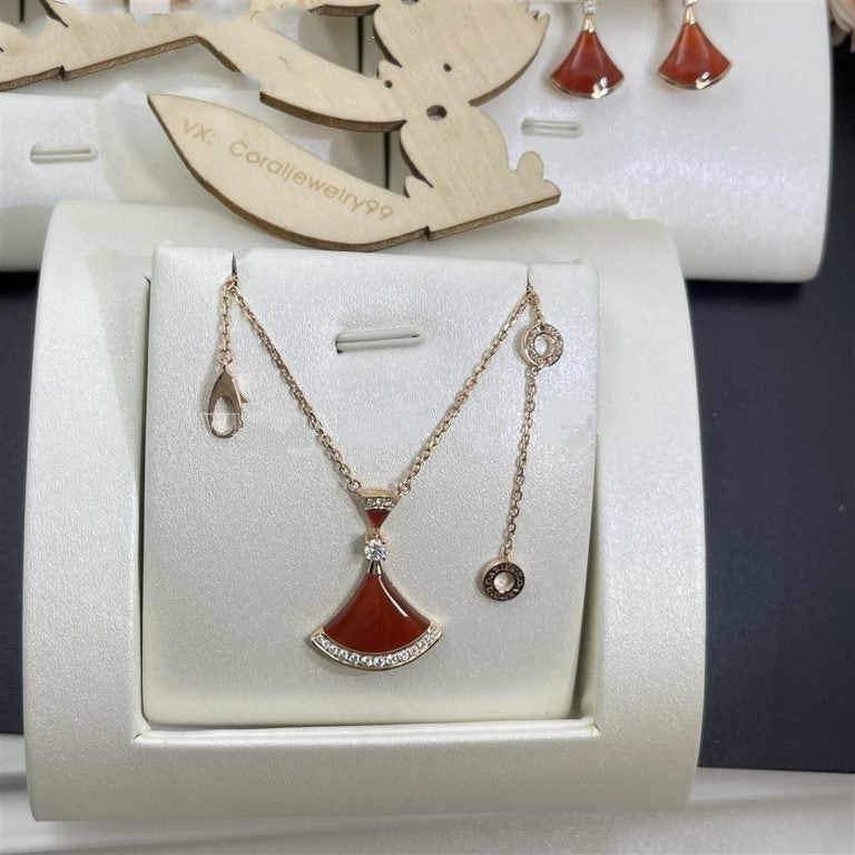 [Lume Jewelry]DREAM NECKLACE CARNELIAN DIAMOND